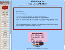 Tablet Screenshot of mini-magic.com